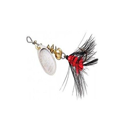 Mepps Aglia Wooly Worm Spin Flies InLine Spinner, 112 Oz Single Hook, Black  Orange BOW-S-BO